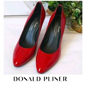 ⚘Couture Donald J Pliner Red Leather Pumps